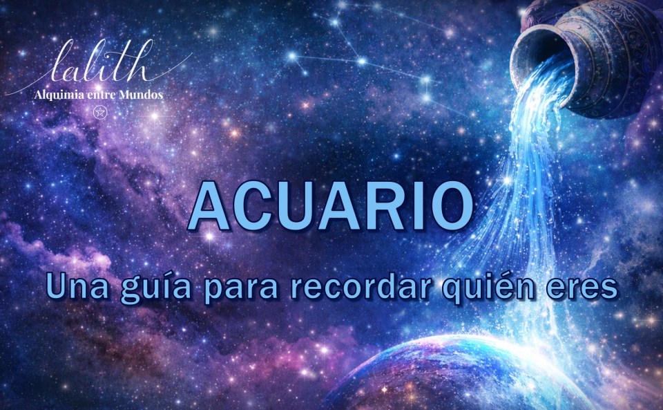 Miniatura del vídeo Acuario con fondo cósmico, símbolo de Acuario y el texto “Acuario – Luz, sombra y propósito. Una guía para recordar quién eres”.
