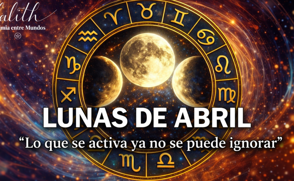 Miniatura del vídeo Lunas de Abril 2026 con fases lunares y rueda zodiacal